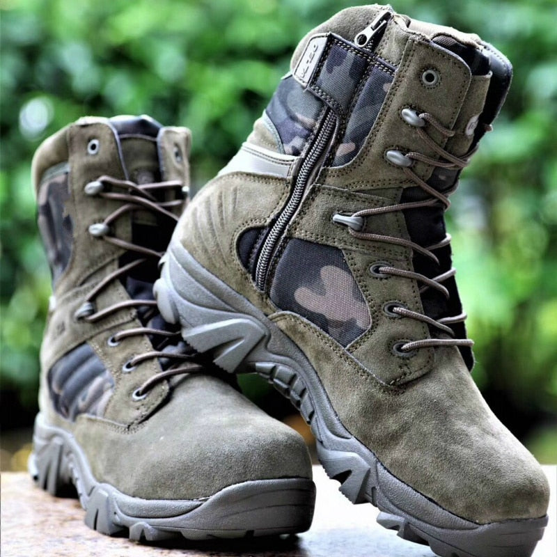 Veith - Taktische Militärstiefel Robust & Rutschfest Grün