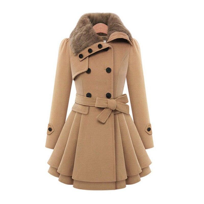 Velia – Eleganter Warmer Damen Wintermantel Beige