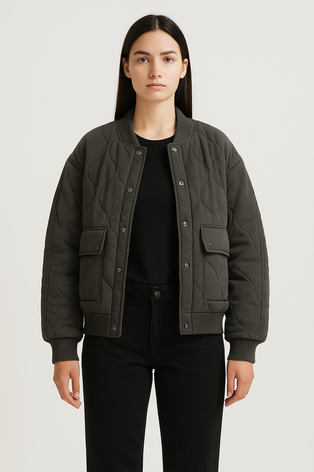 Monika - Oversized Damen Bomberjacke Übergangsjacke