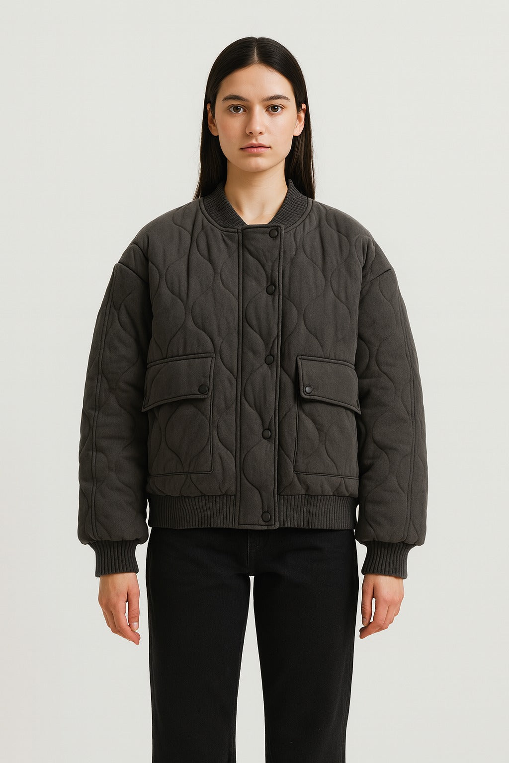 Monika - Oversized Damen Bomberjacke Übergangsjacke