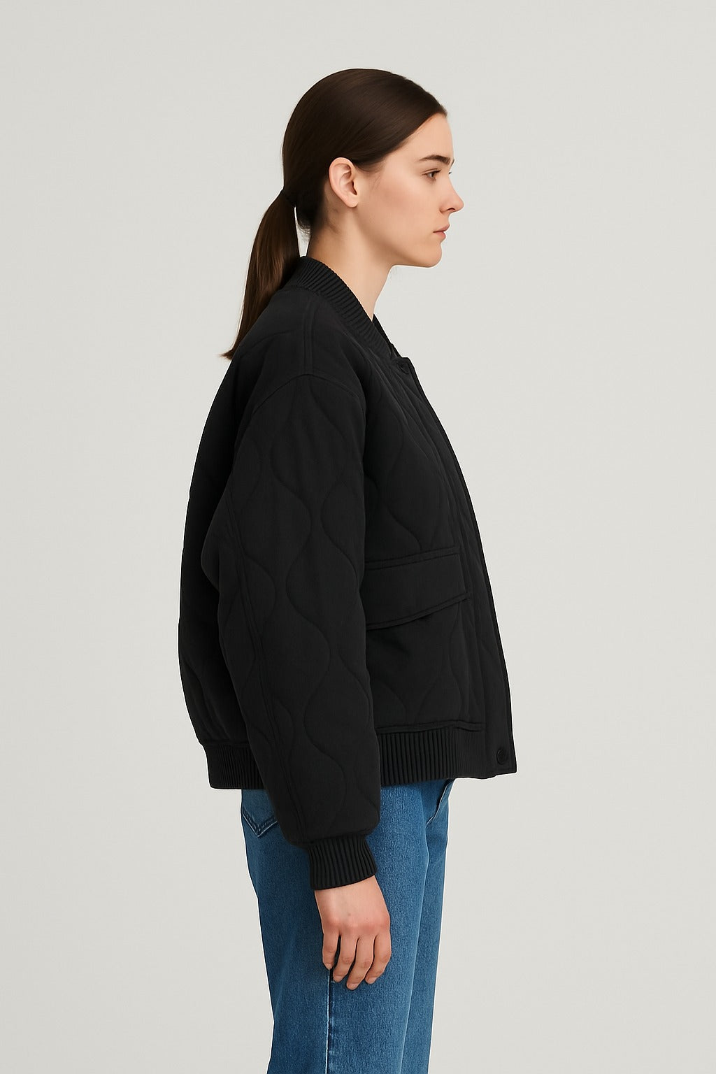 Monika - Oversized Damen Bomberjacke Übergangsjacke