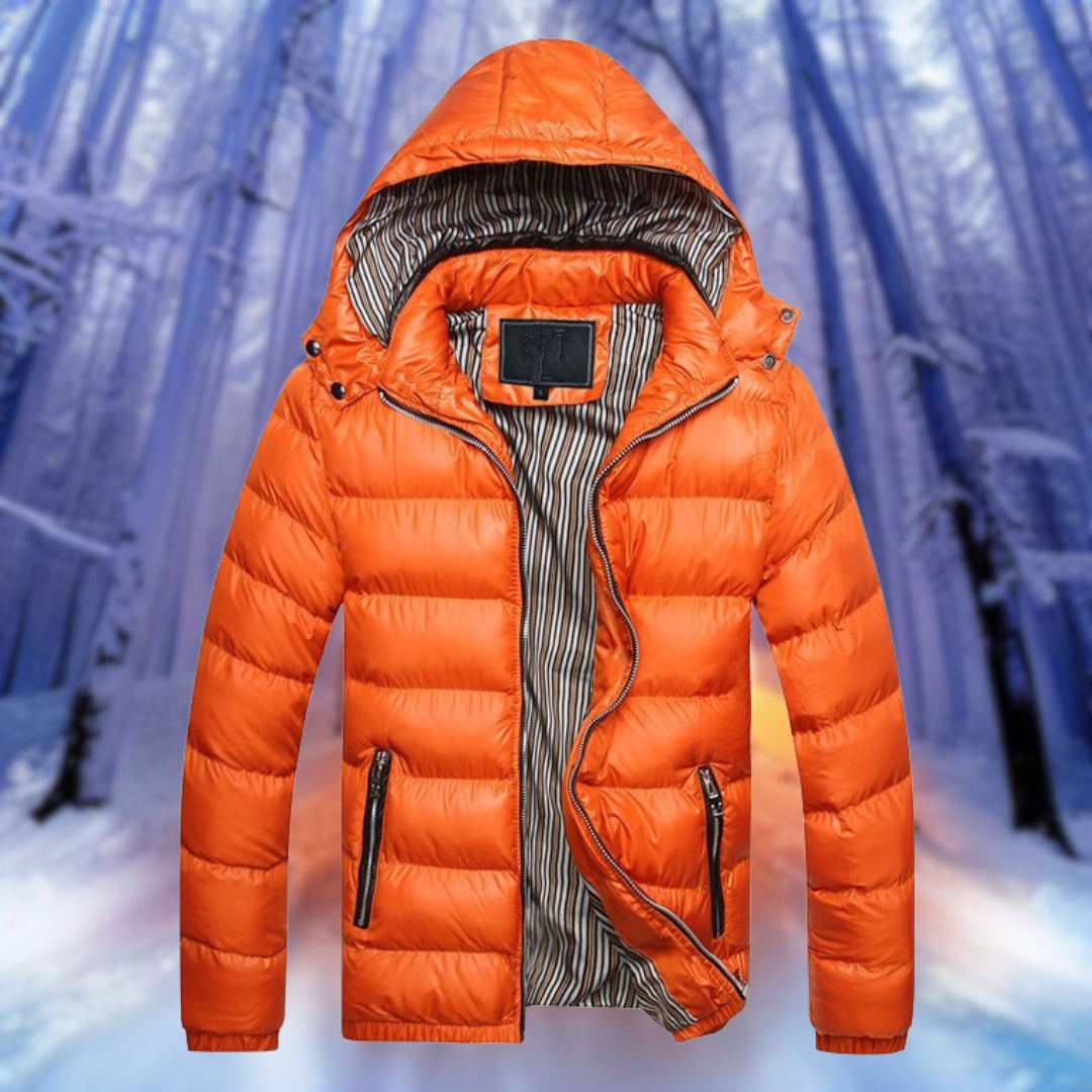 Willie - Warm wattierte Jacke Orange