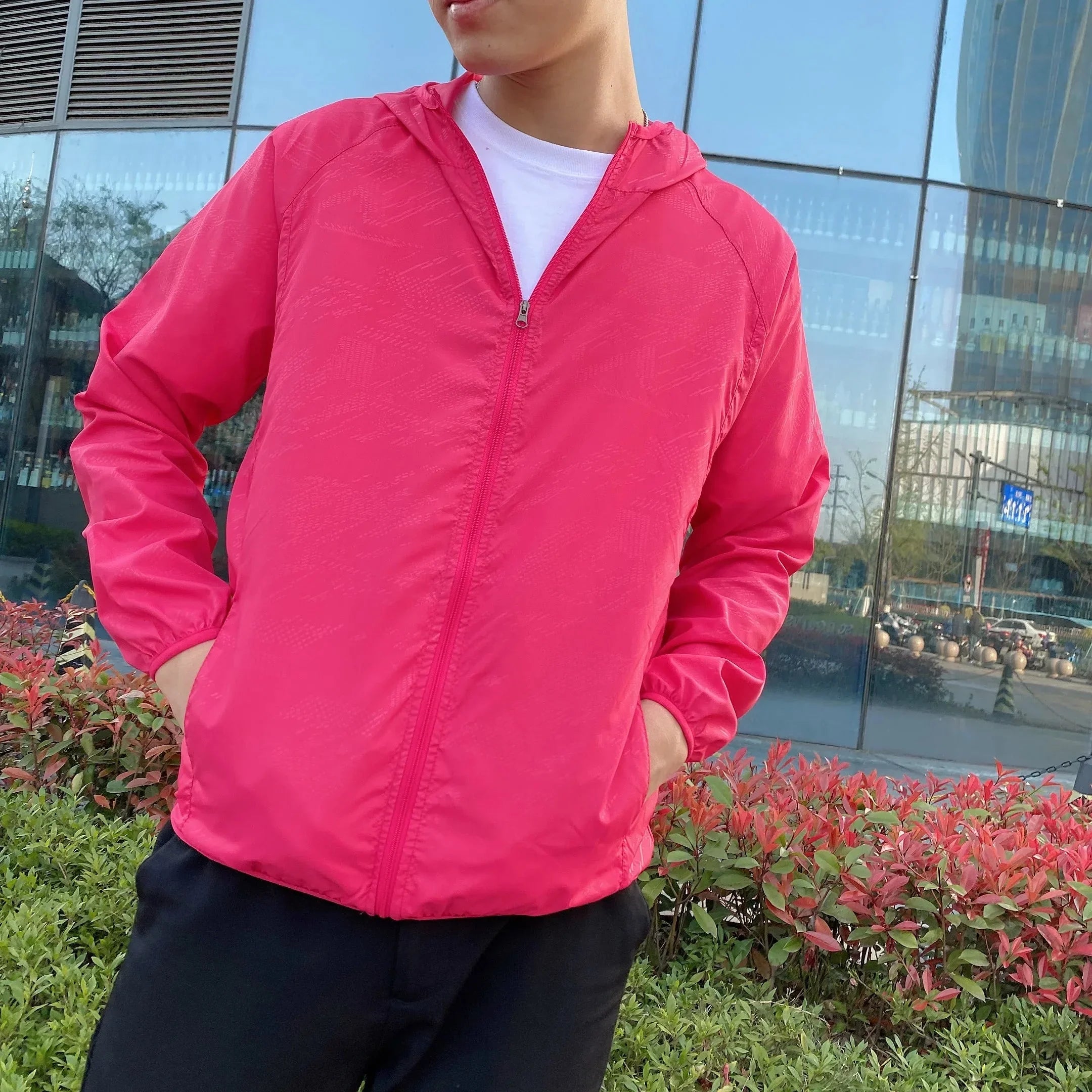 Dustin - Leichte Herren Windjacke mit Kapuze