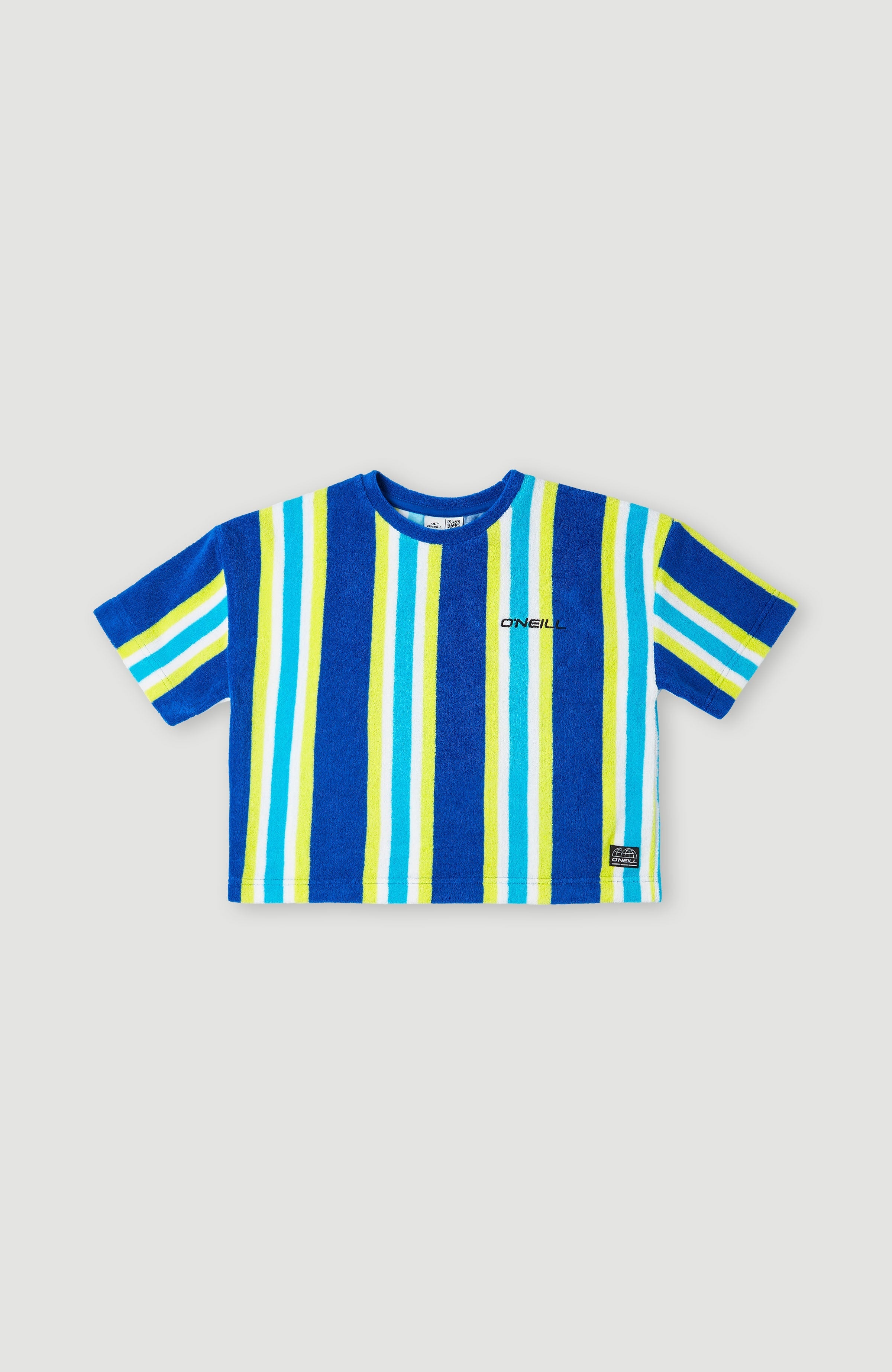 Yordanka - Blaues Handtuch-Streifen-Shirt