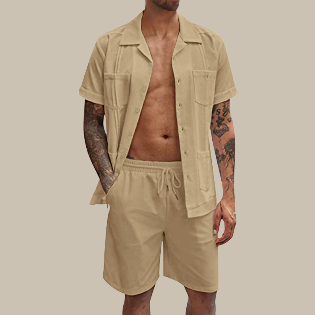 Benedict - Sommer Set: Hemd & Shorts für Herren