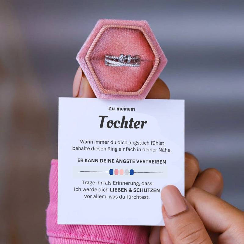 Für meine Tochter Fidget Ring - mit Nachricht Karte