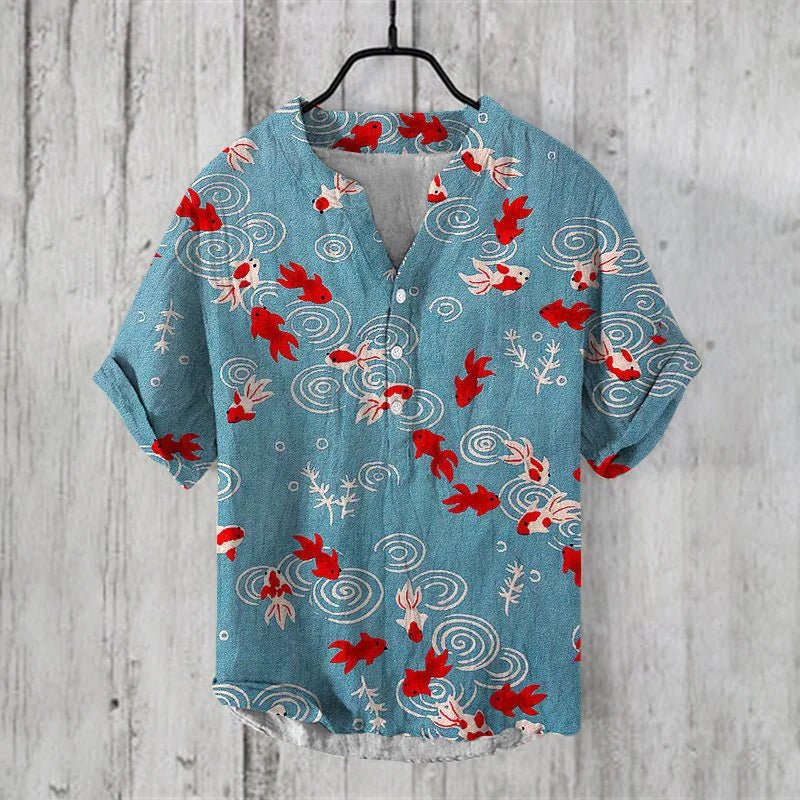 Florian – Leinenhemd Herren Seidenmix Elegant Sommerhemd