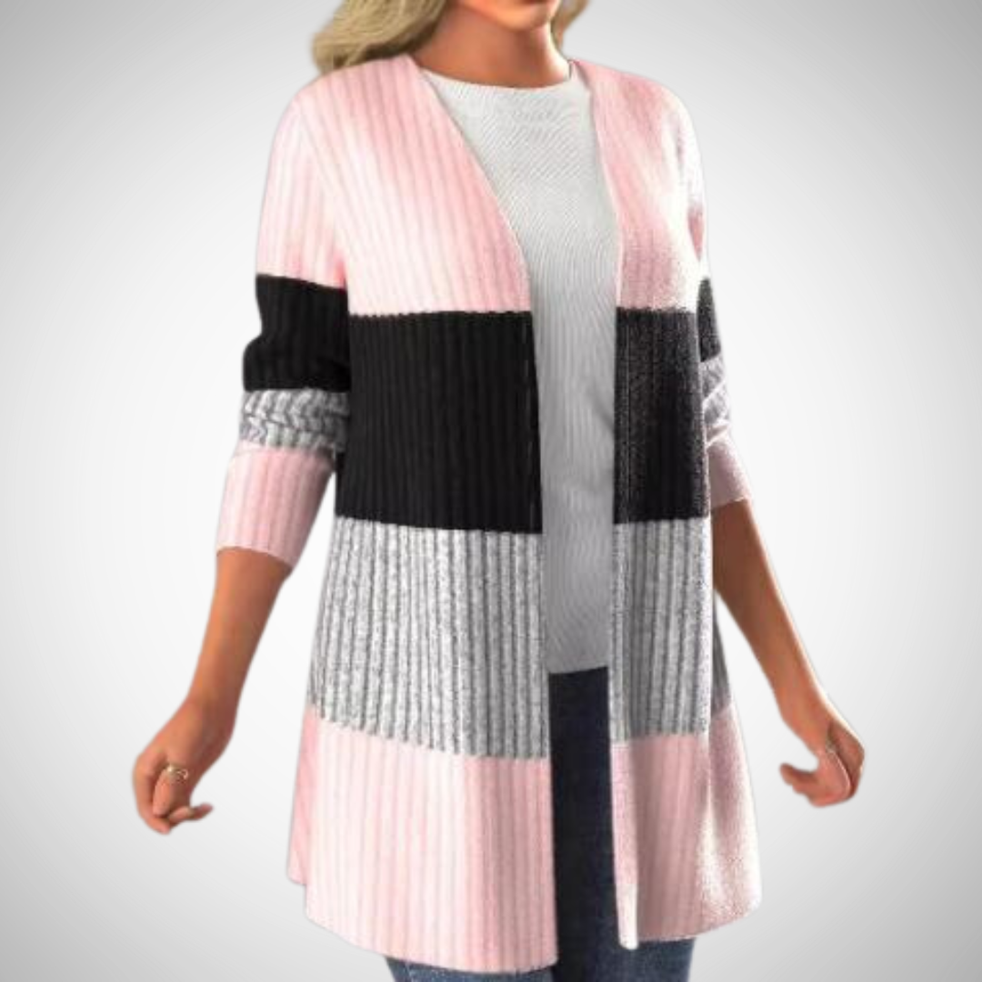Paula – Strickjacke Mit Modischen Streifen