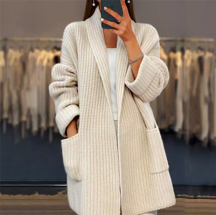 Agnes – Gestrickter Langer Cardigan Für Damen