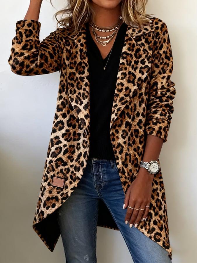 Fiorenza – Leopardenmuster Blazer für Damen