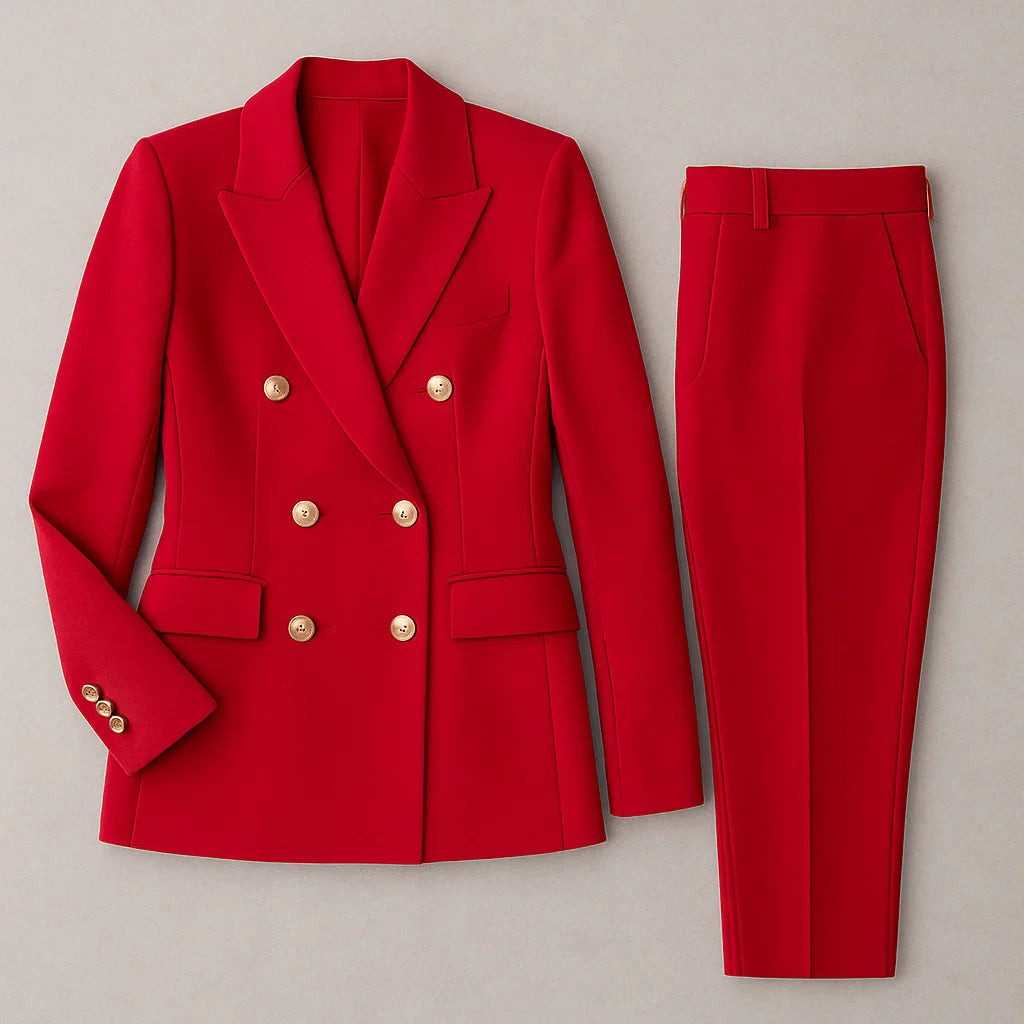 Ismena - Damen Anzug Set mit Slim Fit Blazer & Hose