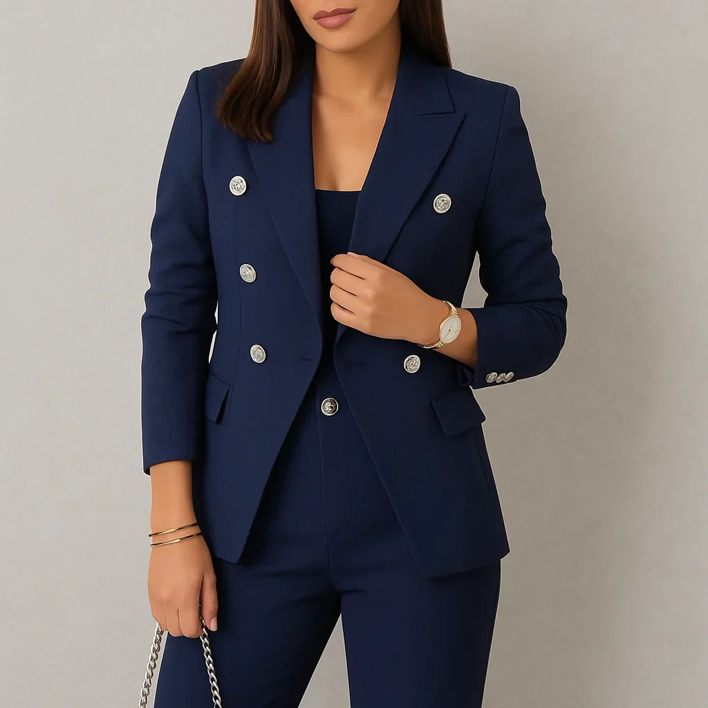 Ismena - Damen Anzug Set mit Slim Fit Blazer & Hose