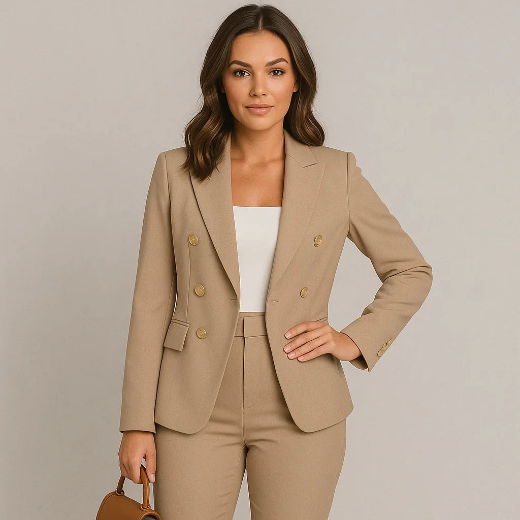 Ismena - Damen Anzug Set mit Slim Fit Blazer & Hose