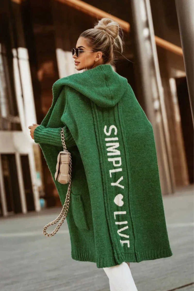 Ronja – Lange Weste im Cardigan-Look
