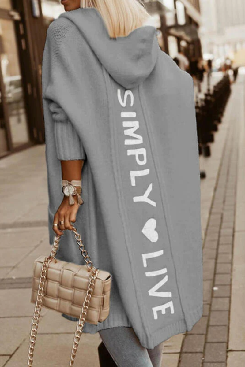 Ronja – Lange Weste im Cardigan-Look