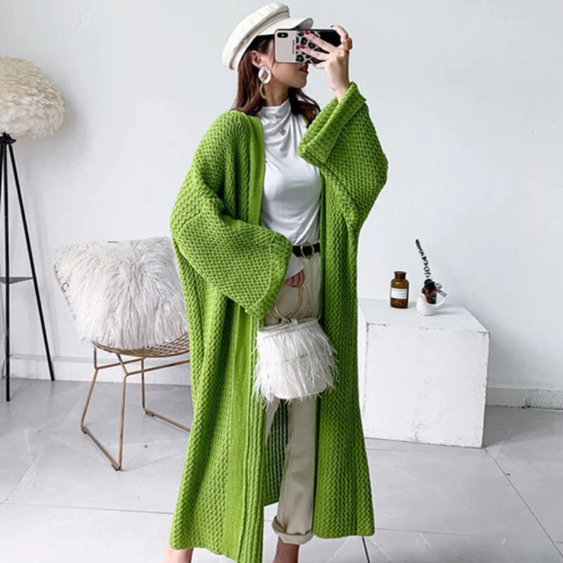 Romina – Lange Strickjacke in einem warmen