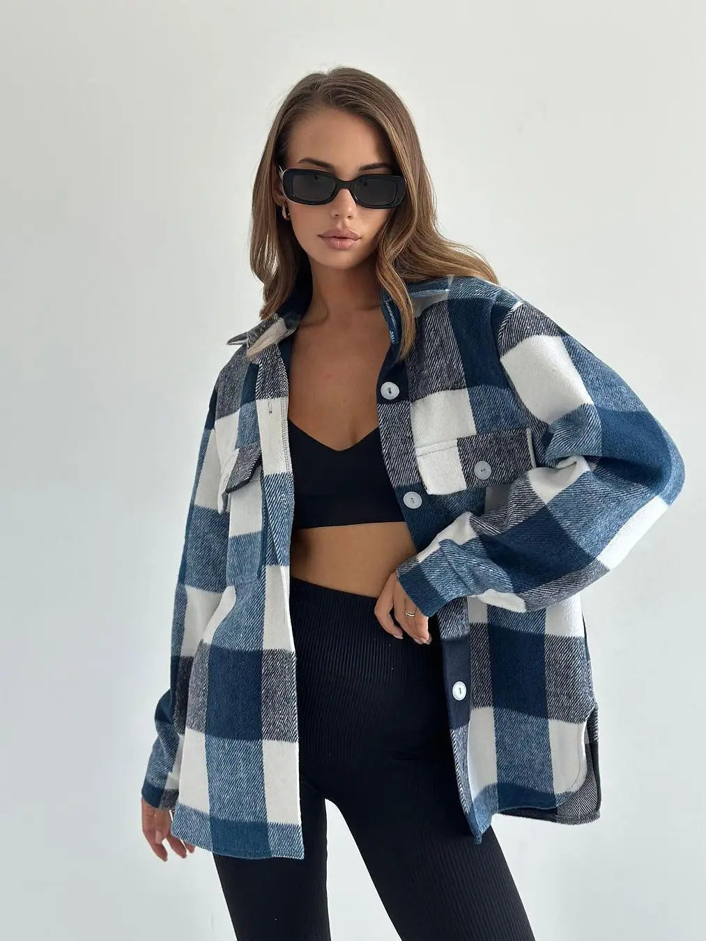 Demetra - Damen Herbst Karo Jacke