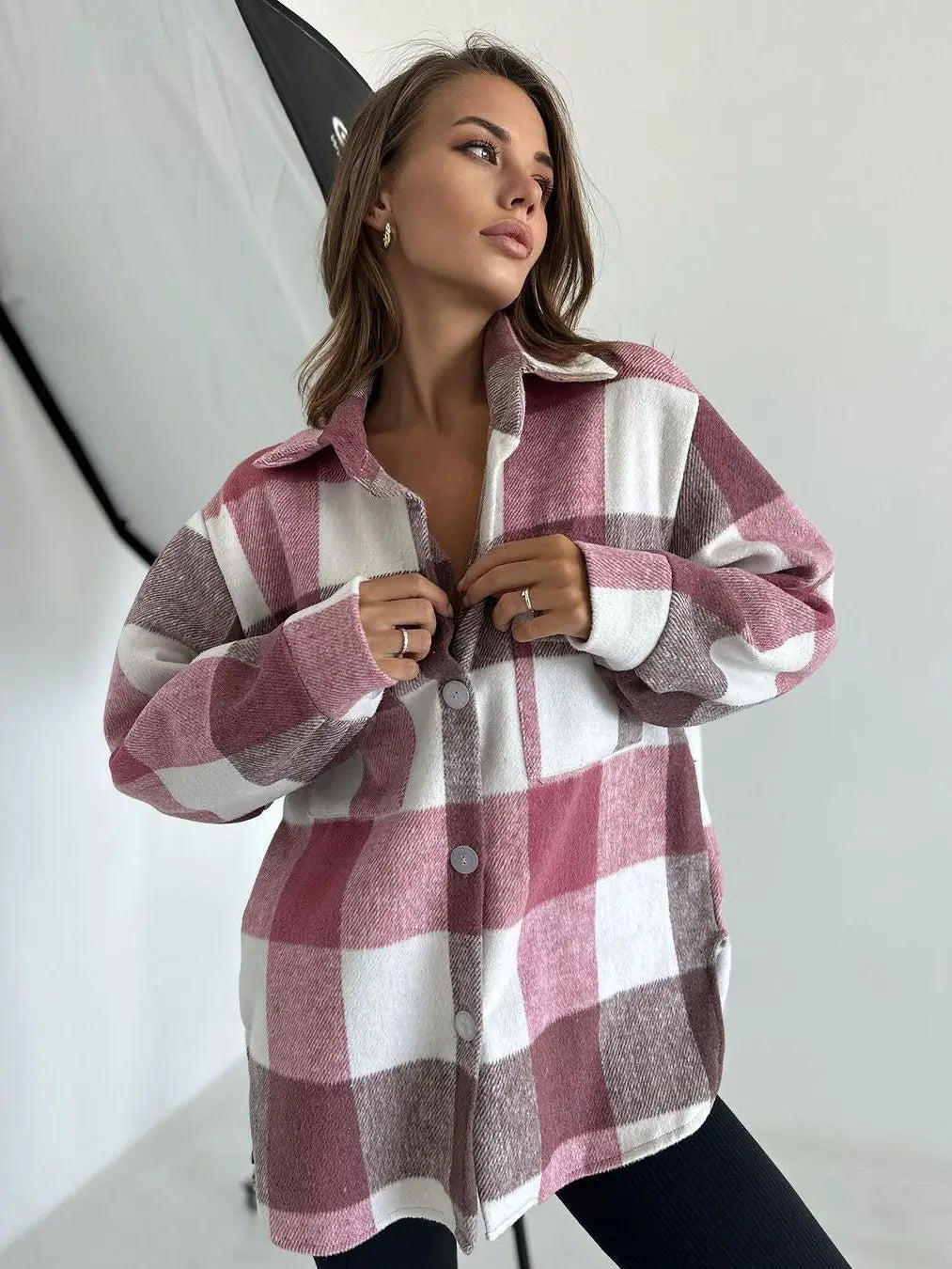 Demetra - Damen Herbst Karo Jacke