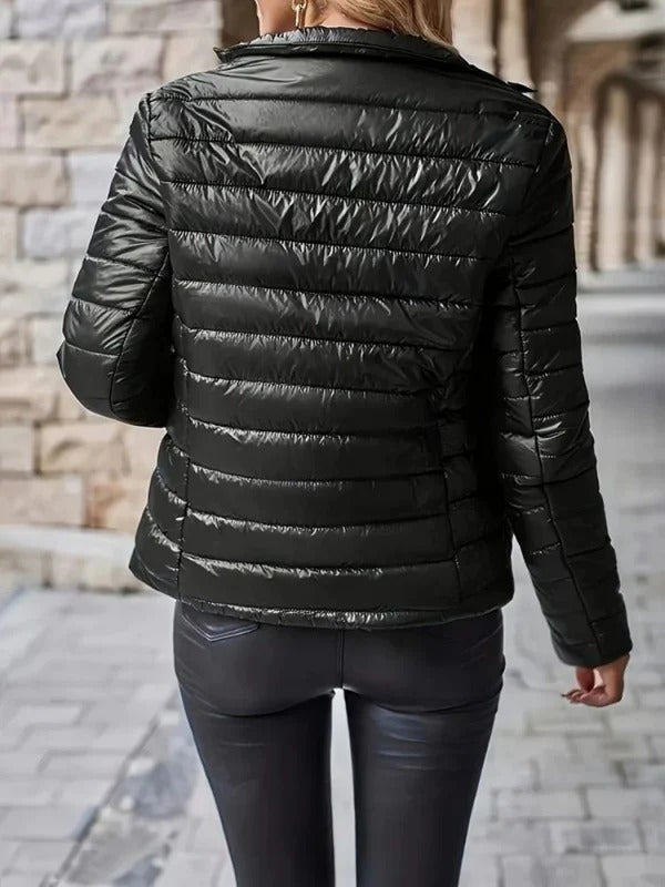 Dalila - Glänzende Damen Pufferjacke für Winter