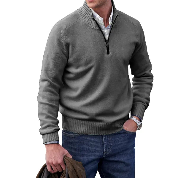 Florian – Warmer Zipper-Pullover Herren Winter