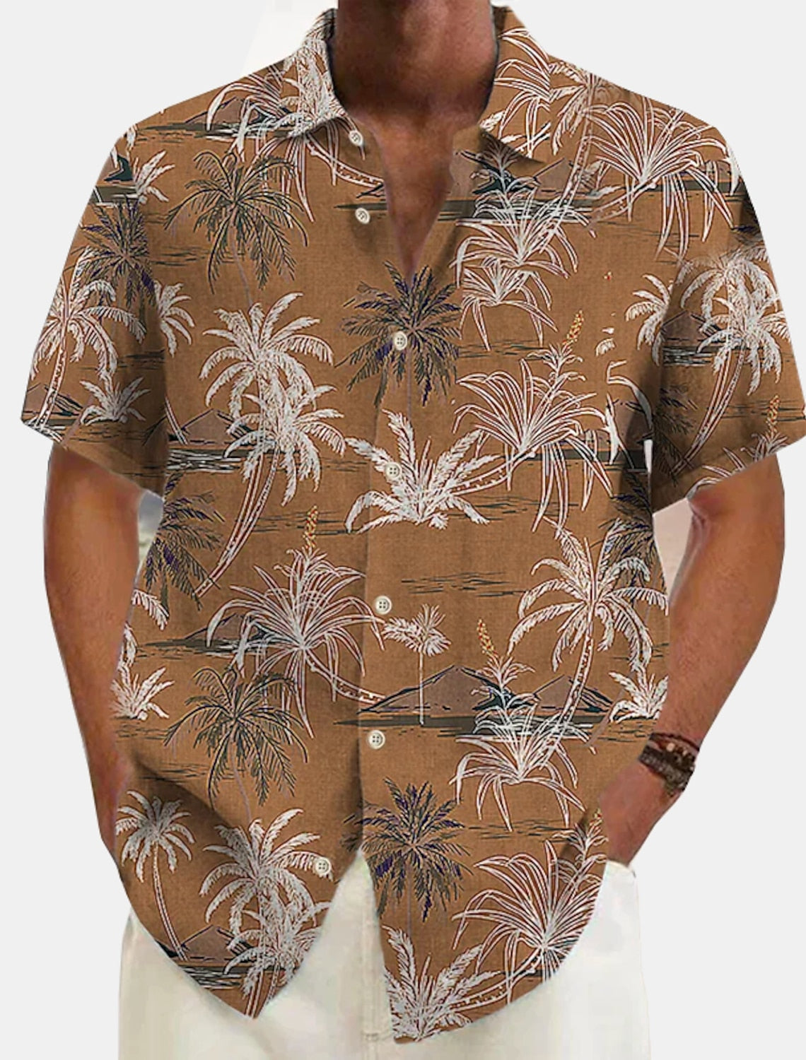 Marco – Strandhemd Herren Hawaii Stil Lässig Urlaub
