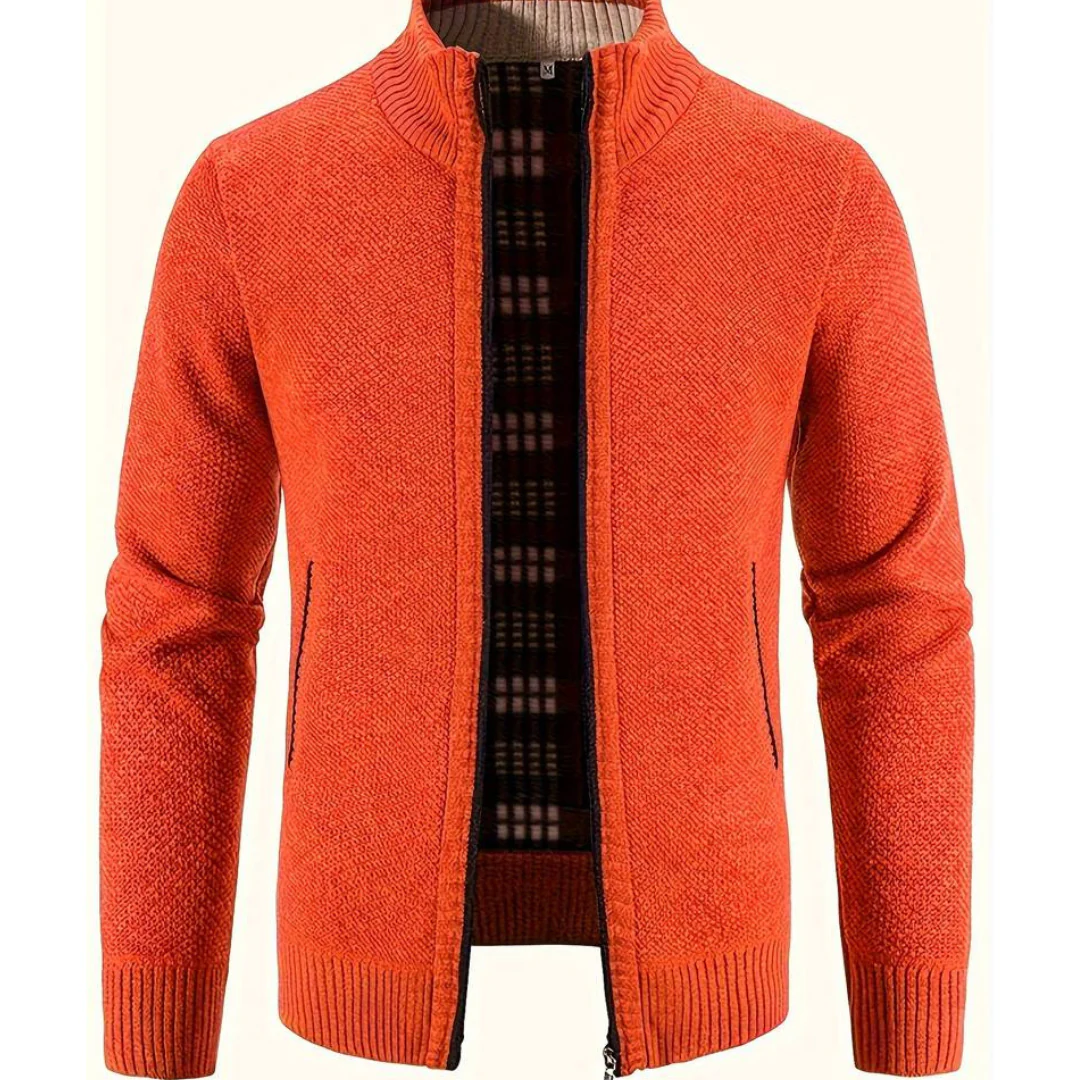 Olli – Moderne Strickjacke mit Reißverschluss