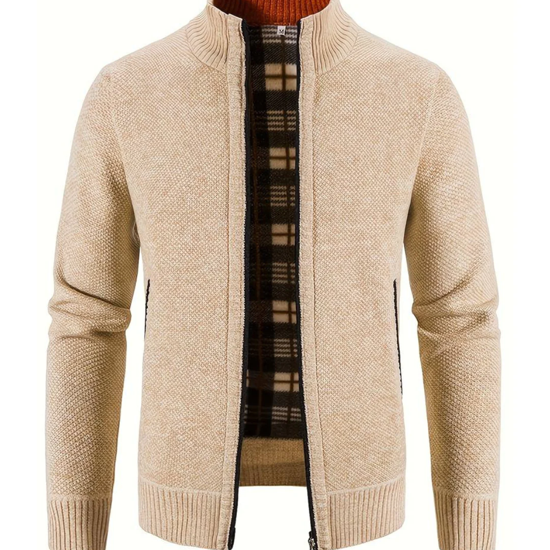 Olli – Moderne Strickjacke mit Reißverschluss