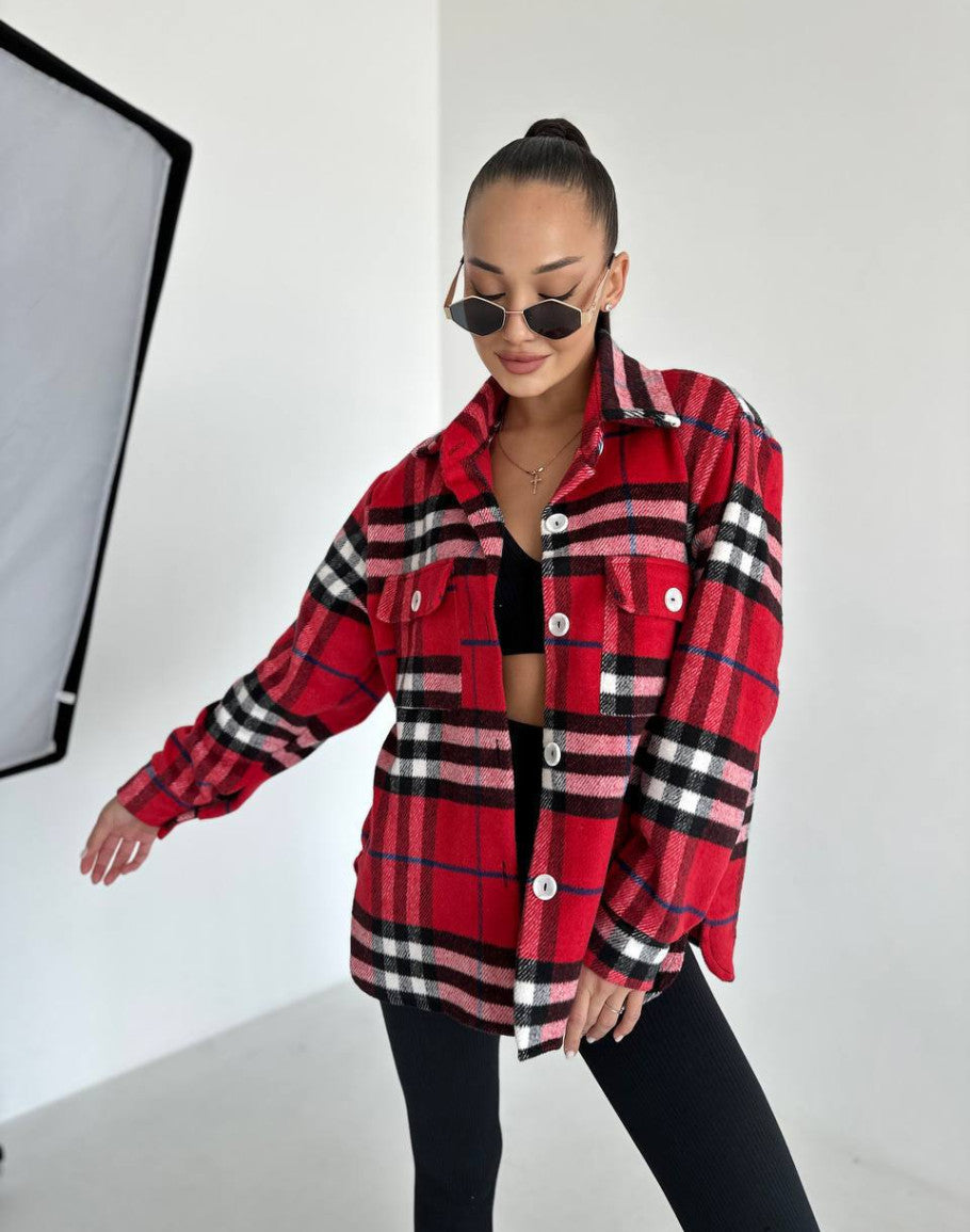 Demetra - Damen Herbst Karo Jacke