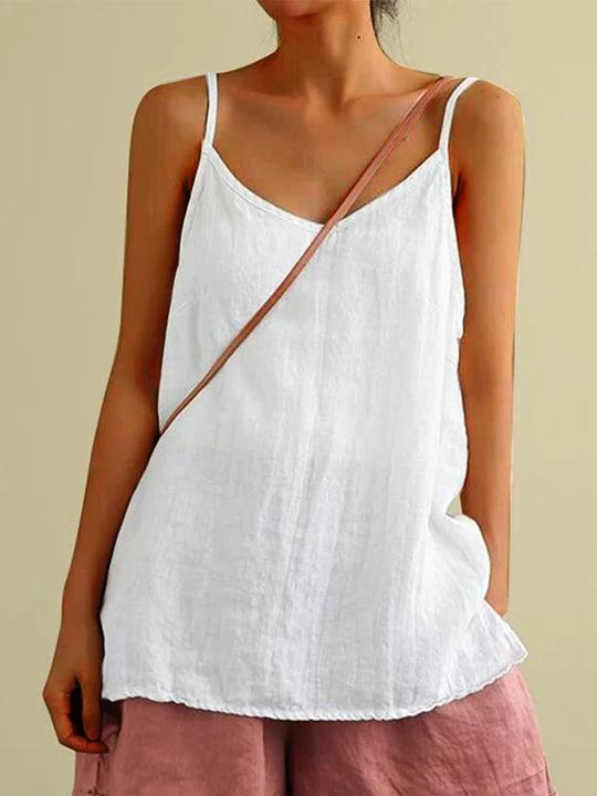 Alisa – Longtop Damen Leinen Luftig Locker Sommerleicht