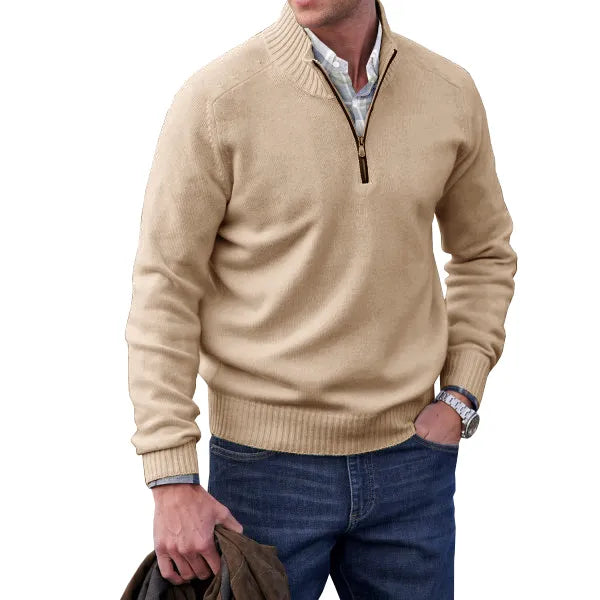 Florian – Warmer Zipper-Pullover Herren Winter