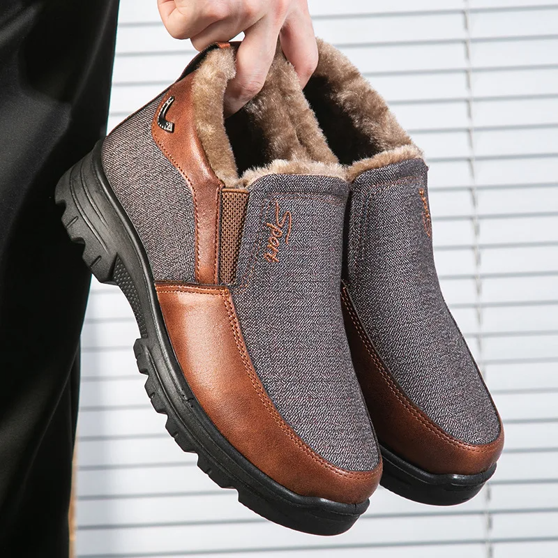 Bertold - Warme Herren Winterschuhe mit Fleecefutter