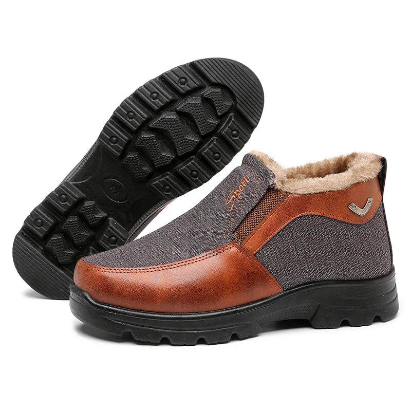 Bertold - Warme Herren Winterschuhe mit Fleecefutter