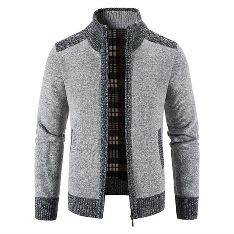 Ingo – Stylische Strickjacke Herren Mit Rippstruktur