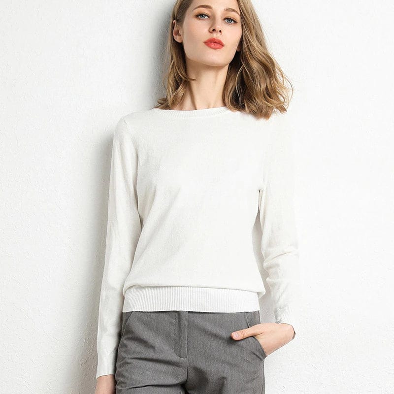 Dalia – Klassischer Pullover mit Rundhalsausschnitt
