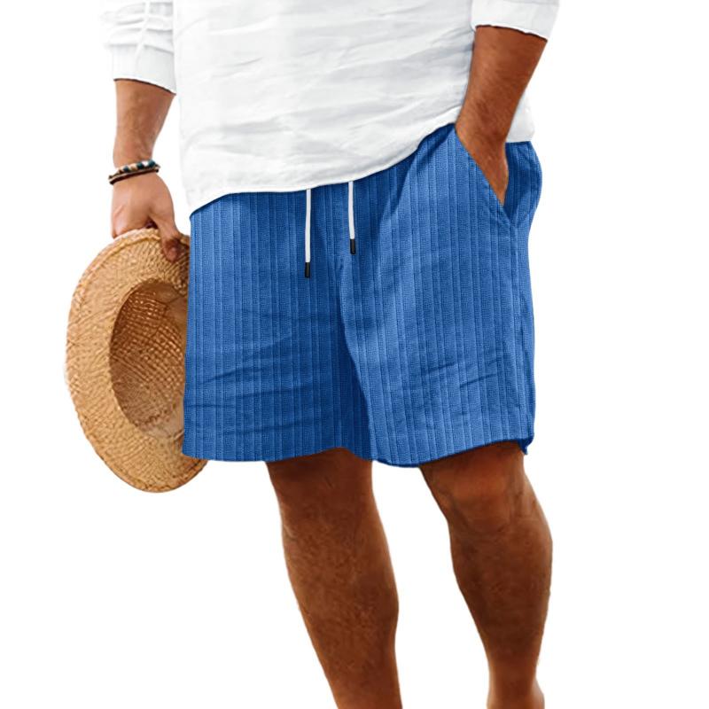 Eliot – Gestreifte Strandshorts Herren Baumwollmix Kordelzug