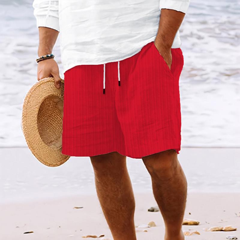 Eliot – Gestreifte Strandshorts Herren Baumwollmix Kordelzug