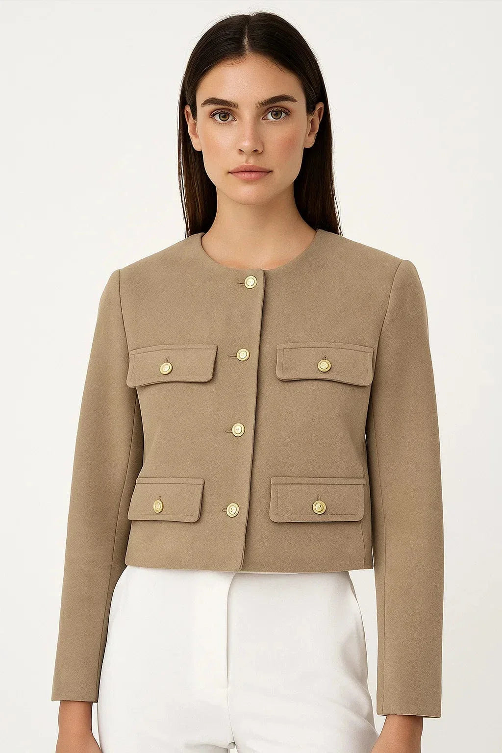 Lydia - Eleganter Tweedblazer Damen Tailliert