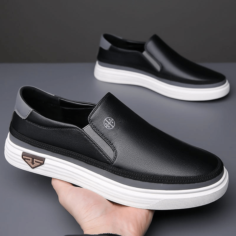 Lennie - Elegante Chelsea Slipper Herren Vollnarbenleder
