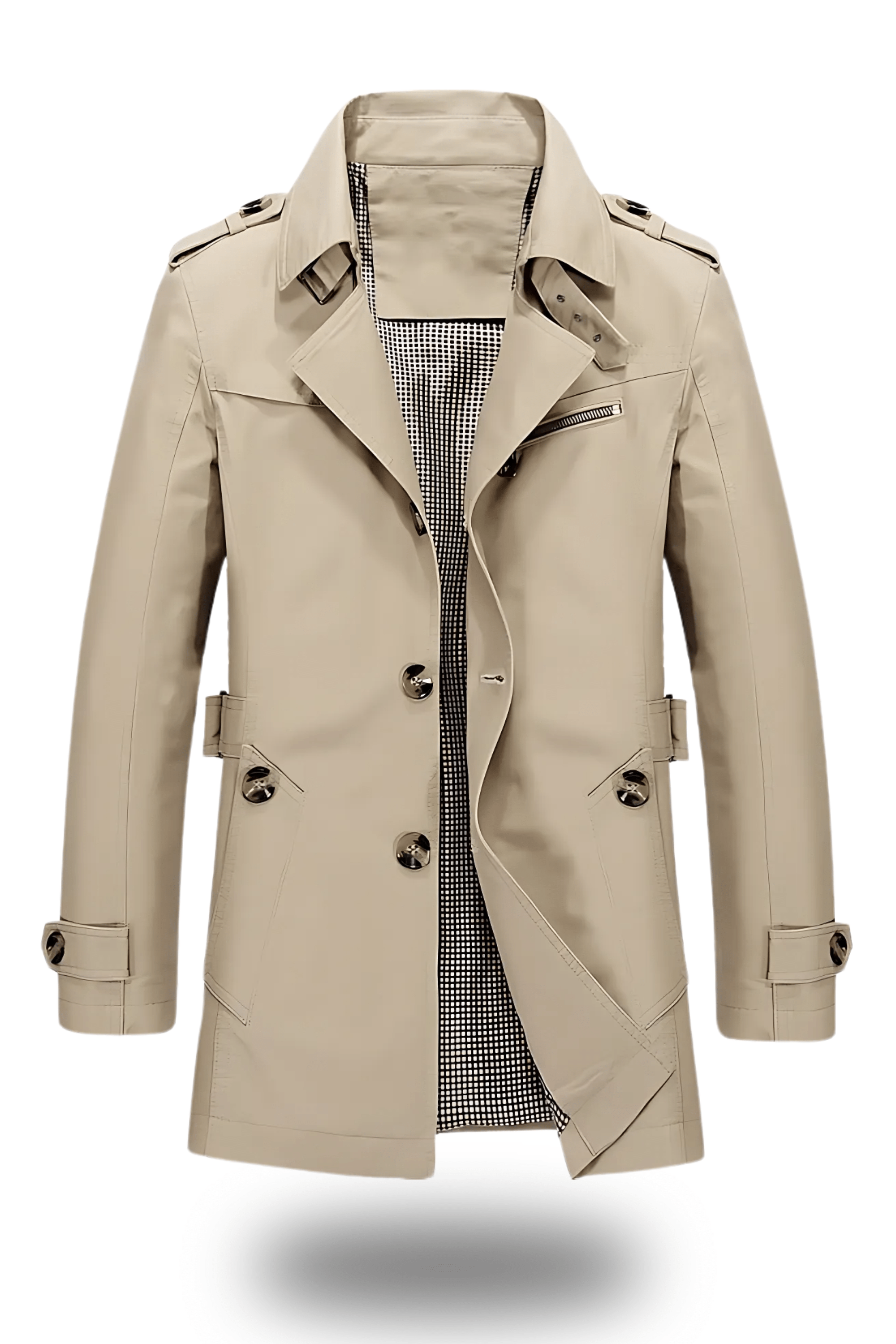Leonhard – Eleganter Trenchcoat Für Herren Im Winter
