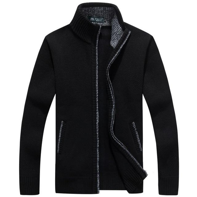 Severin - Extra Dicke Herren-Strickjacke mit Fleecefutter für eisige Tage