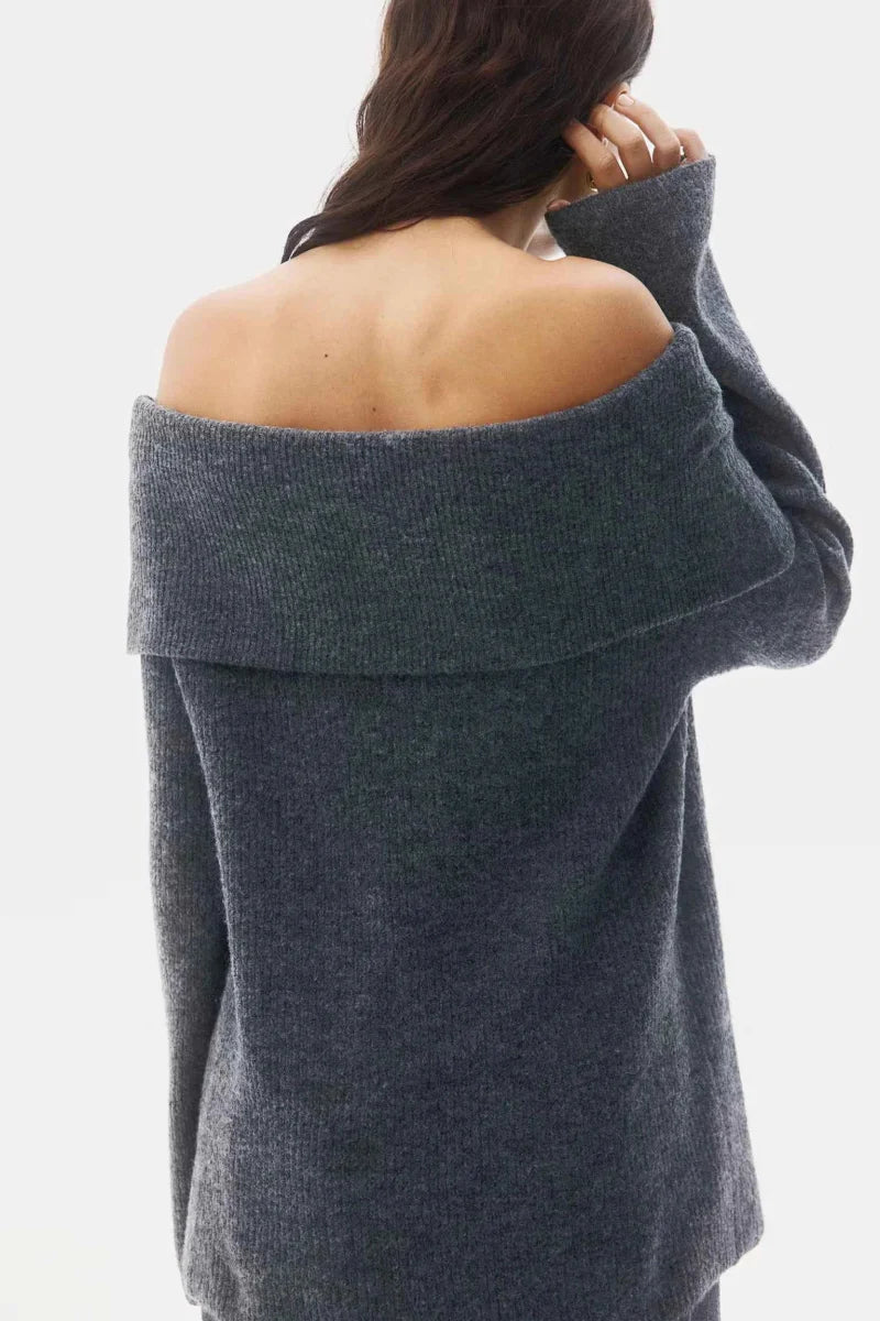 Beata – Stylischer Schulterfreier Pullover für Damen