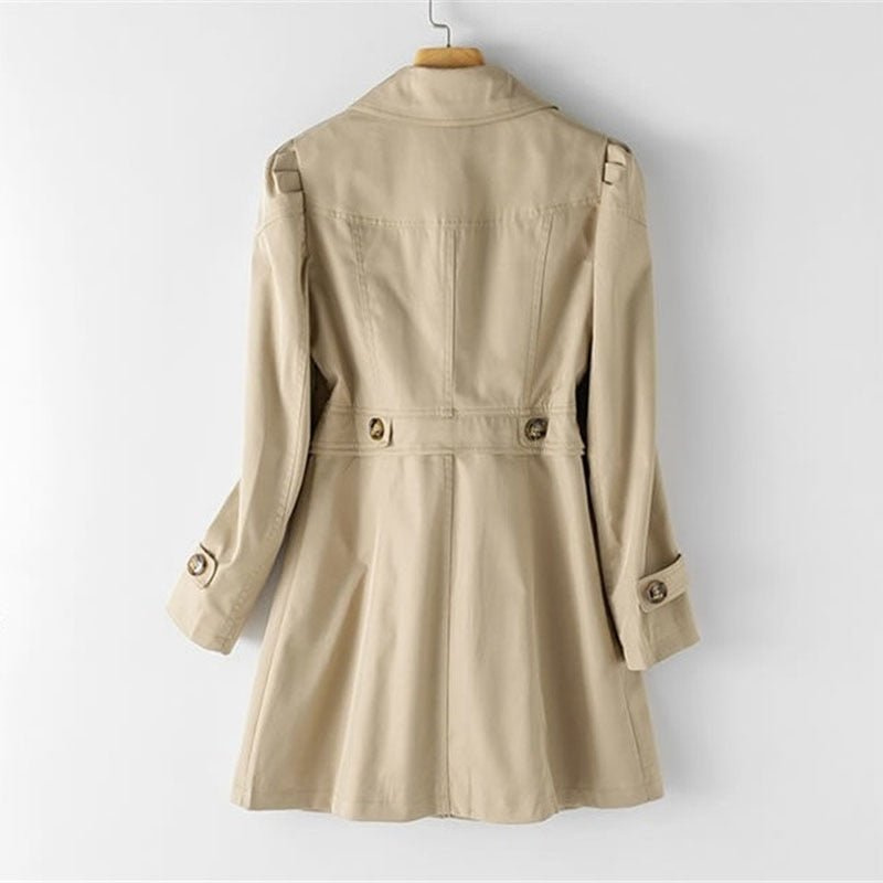 Rebekka – Lange Übergangsjacke im klassischen Stil