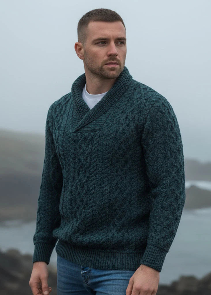 Carmen - Bunratty Pullover mit Schalkragen Damen