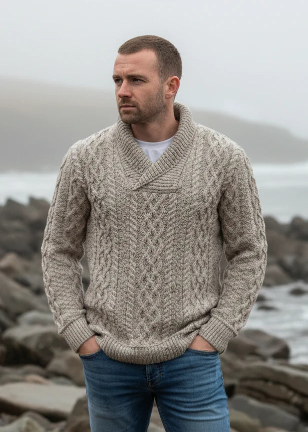 Carmen - Bunratty Pullover mit Schalkragen Damen