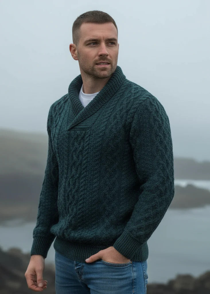 Carmen - Bunratty Pullover mit Schalkragen Damen