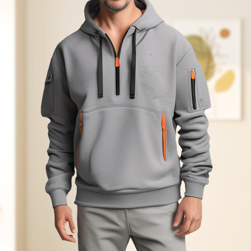 Till - Hoodie Halber Reißverschluss Bequem Warm Trendig