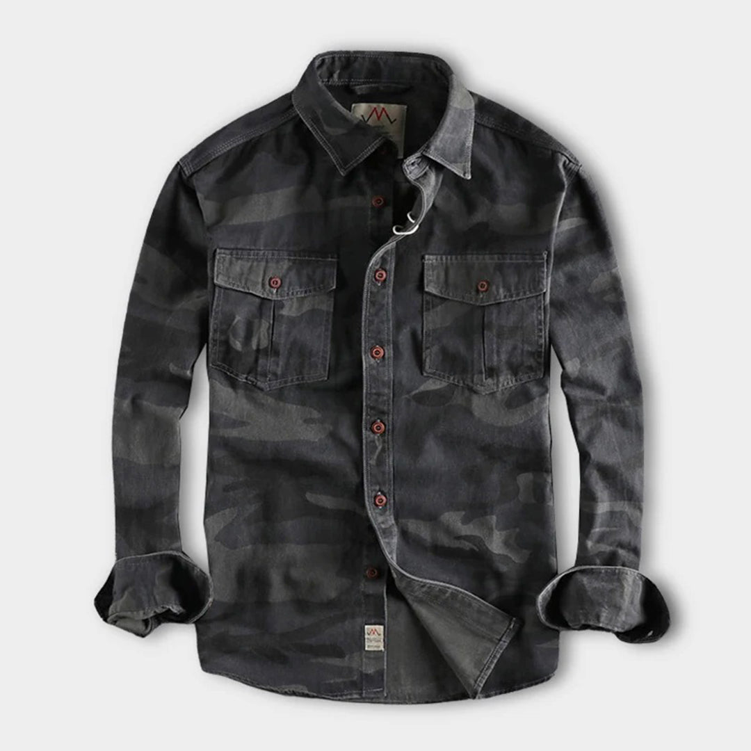 Hartmut – Stylisches Camouflage-Hemd Für Männer