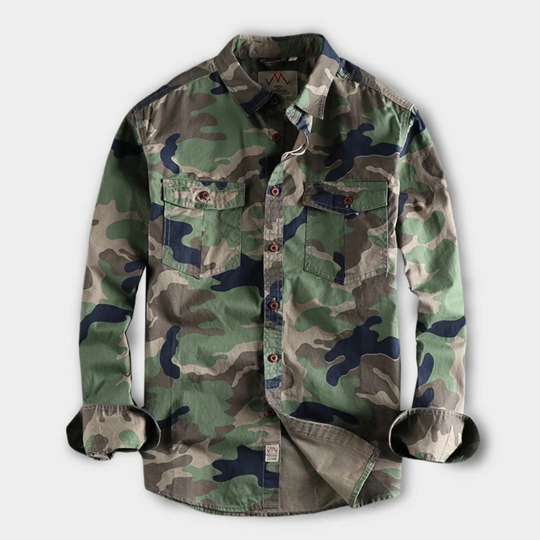 Hartmut – Stylisches Camouflage-Hemd Für Männer