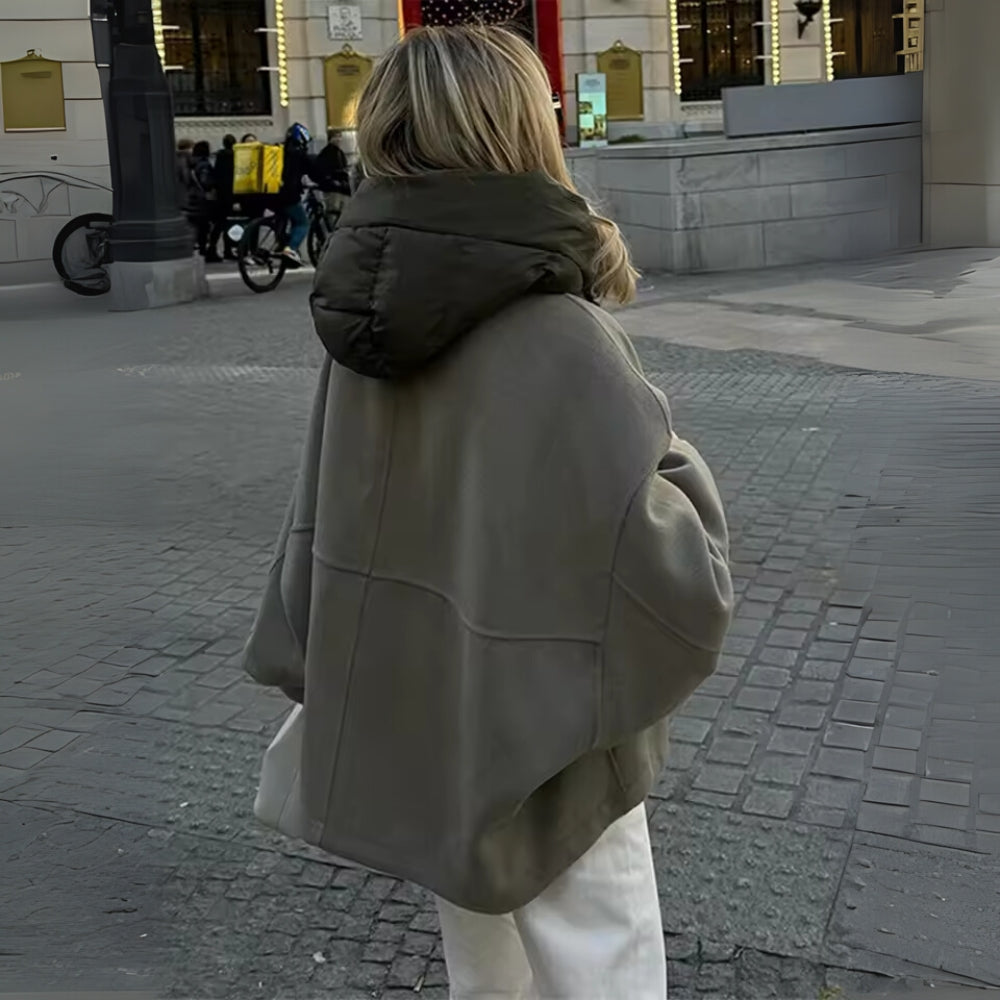 Dina - Warme Damen Winterjacke Mit Kuscheliger Kapuze