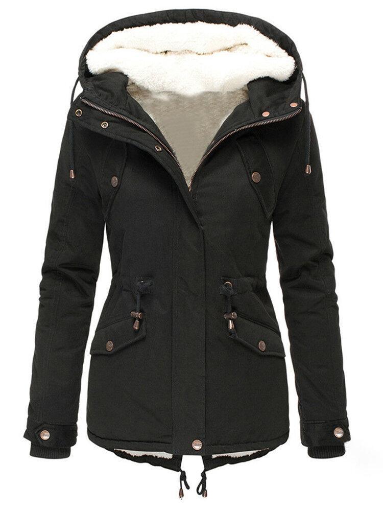 Verena – Warmer Damen Wintermantel mit Kapuze
